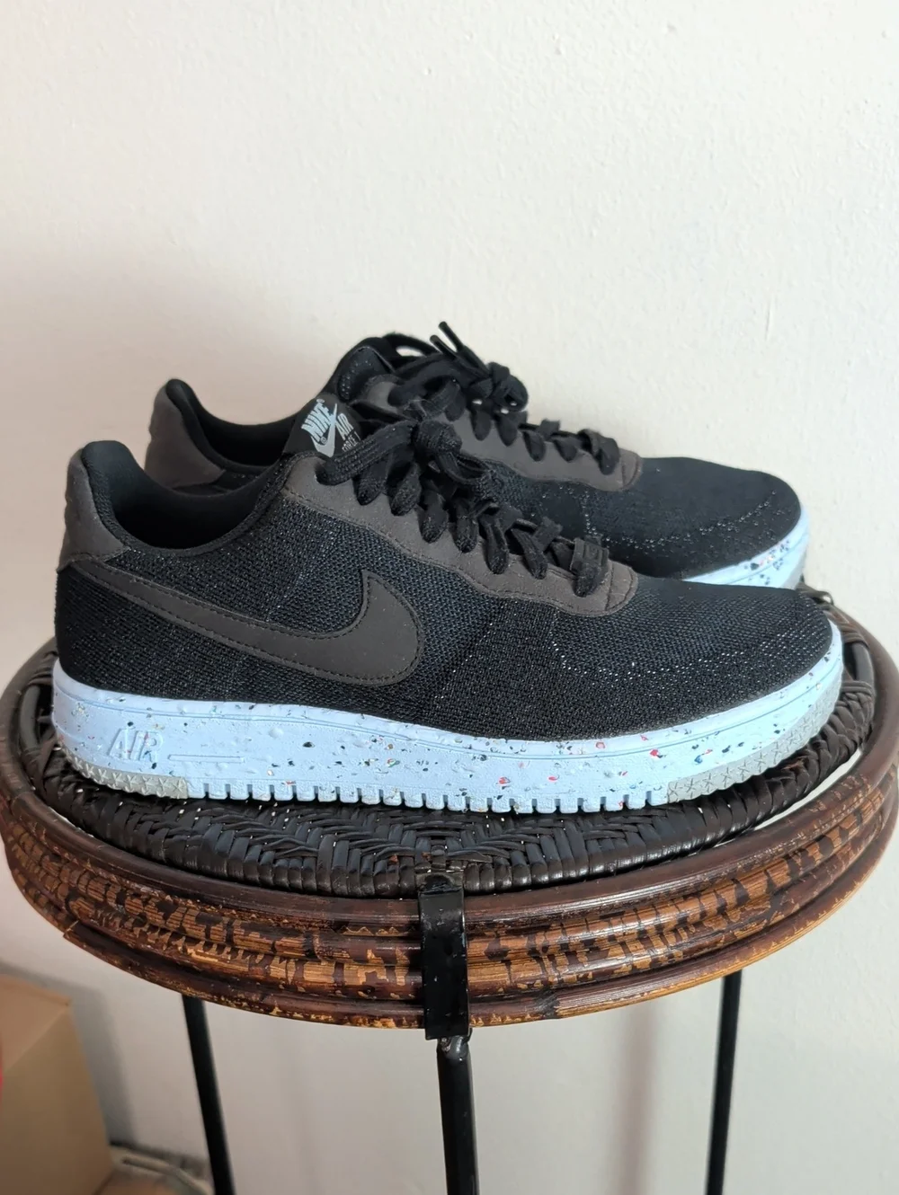 Nike Air Force 1 Flyknit Low Men's Size 9.5 Black